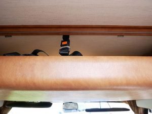 Bed over cab in hymer