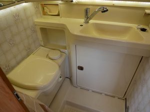 Motorhome toilet and sink