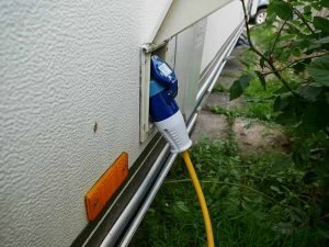 Electric Hook Up connected to motorhome